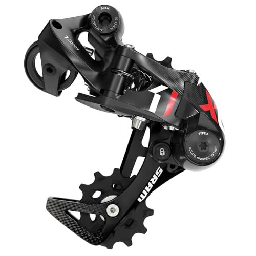 Sram Unisex – Erwachsene X01 DH X-Horizon3.0 Schaltwerk, schwarz/rot, 1size Sram Unisex – Erwachsene X01 DH X-Horizon3.0 Schaltwerk, schwarz/rot, 1size von Sram