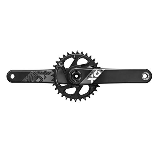 Sram Unisex – Erwachsene X01 Eagle Kurbelgarnitur, schwarz-rot, 175mm, 34T, Boost Variante Sram Unisex – Erwachsene X01 Eagle Kurbelgarnitur, schwarz-rot, 175mm, 34T, Boost Variante von Sram