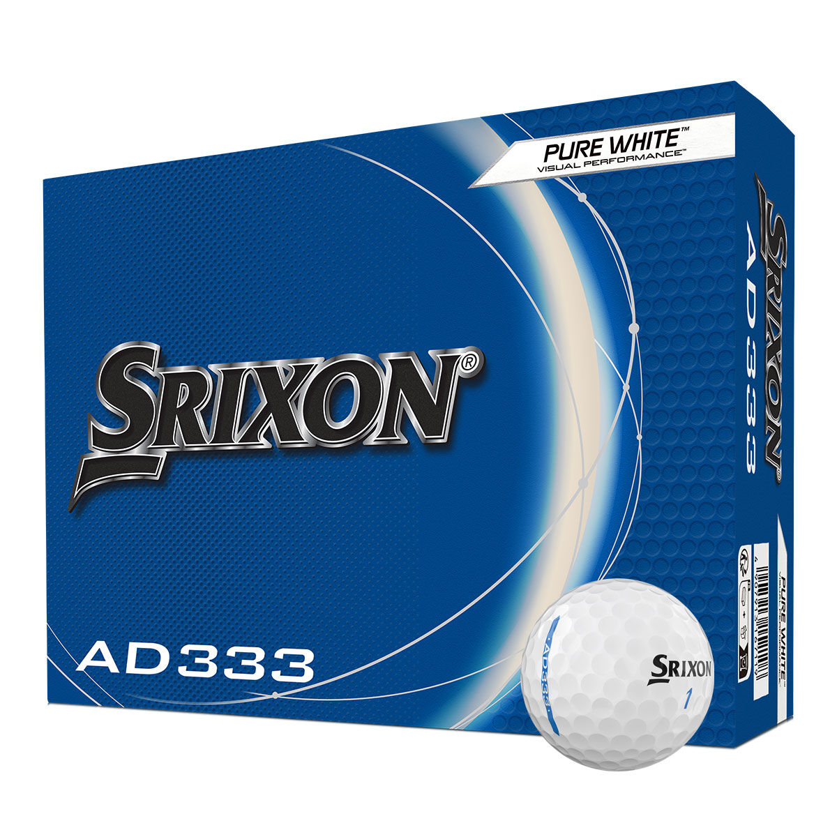 Srixon AD333 12 Golf Ball Pack, Mens, White | American Golf von Srixon