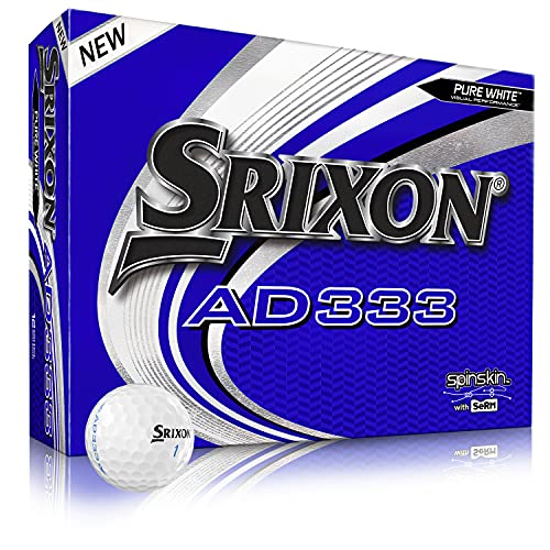 Srixon AD333 9 White– 12 Golfbälle – Hochleistung Distanz und Kontrolle - Geringe Kompression - Widerstandsfähig und Beständig - Premium Golf Equipment und Golf Geschenke Srixon AD333 9 White– 12 Golfbälle – Hochleistung Distanz und Kontrolle - Geringe Kompression - Widerstandsfähig und Beständig - Premium Golf Equipment und Golf Geschenke von Srixon