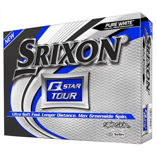 Srixon Q-Star Tour 3 White — 12 Golfbälle — Leistung und Power — 3 Stück — Urethan — Golfzubehör und hochwertige Geschenke Srixon Q-Star Tour 3 White — 12 Golfbälle — Leistung und Power — 3 Stück — Urethan — Golfzubehör und hochwertige Geschenke von Srixon