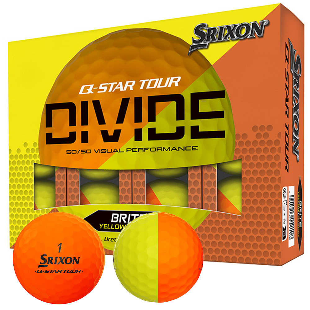 'Srixon Q-Star Tour Divide ''24 Golfball 12er orange/gelb' 'Srixon Q-Star Tour Divide ''24 Golfball 12er orange/gelb' von Srixon