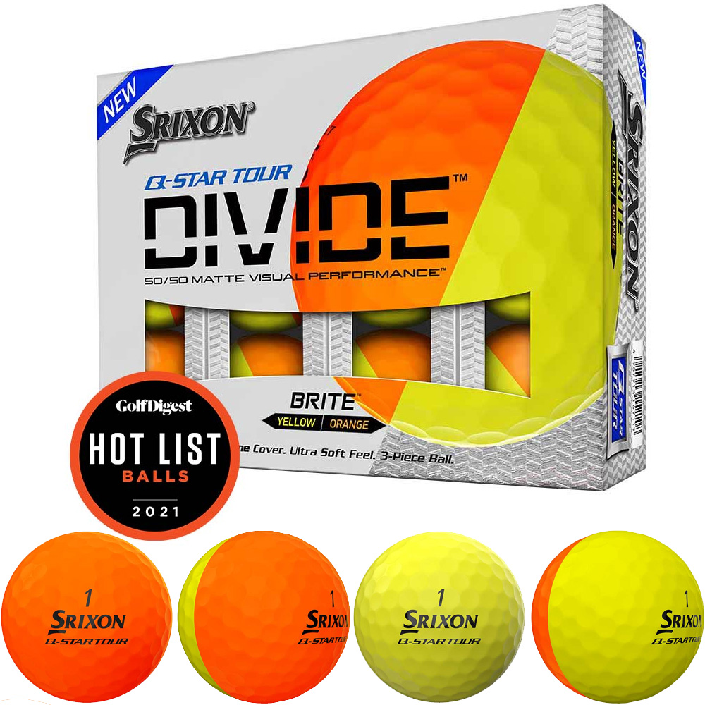'Srixon Q-Star Tour Divide Golfball 12er orange/gelb' 'Srixon Q-Star Tour Divide Golfball 12er orange/gelb' von Srixon
