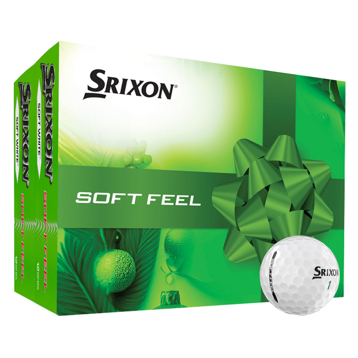 Srixon Soft Feel Christmas 24 Golf Ball Pack, Mens, White | American Golf von Srixon