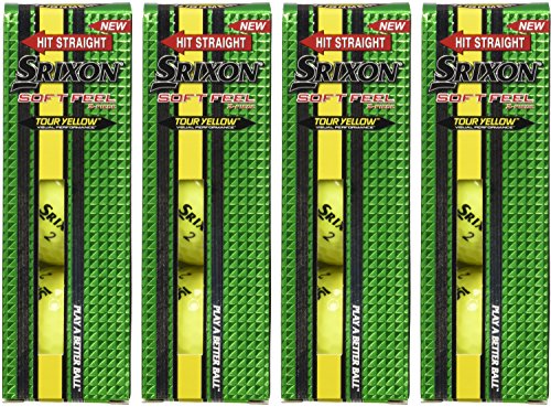 Srixon Soft Feel Golf Balls (One Dozen), Herren, Tour Yellow von Srixon