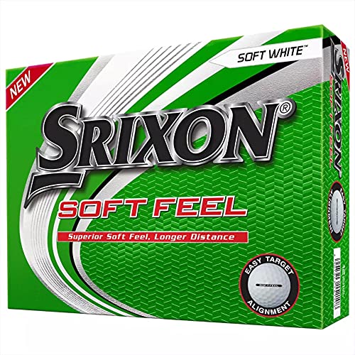 Srixon Unisex-Erwachsene Ball:Soft Feel (12) Golfbälle, Weiß, Einheitsgröße von Srixon