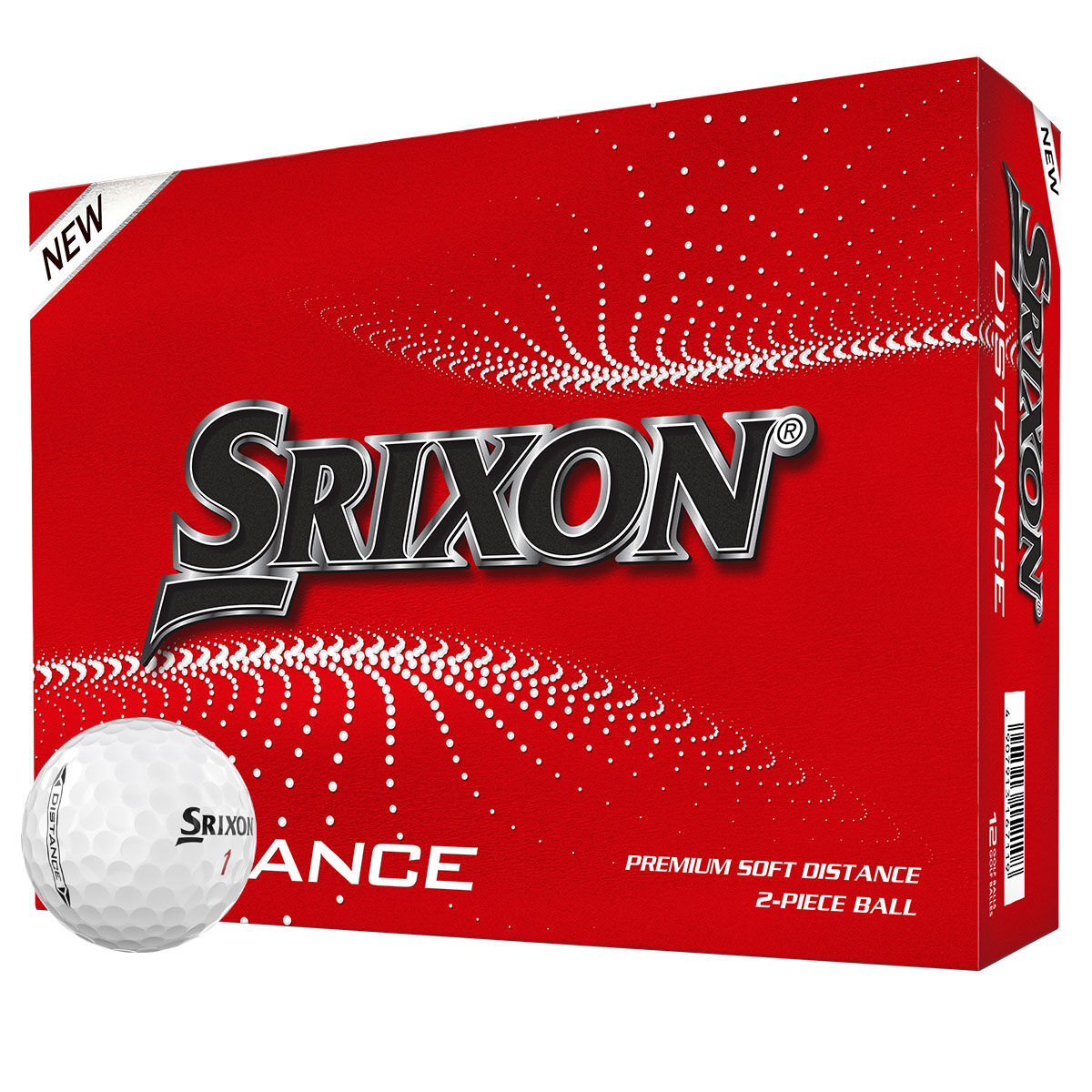 Srixon White Dimple Distance 10 Pack of 12 Golf Balls, Size: One Size  | American Golf von Srixon