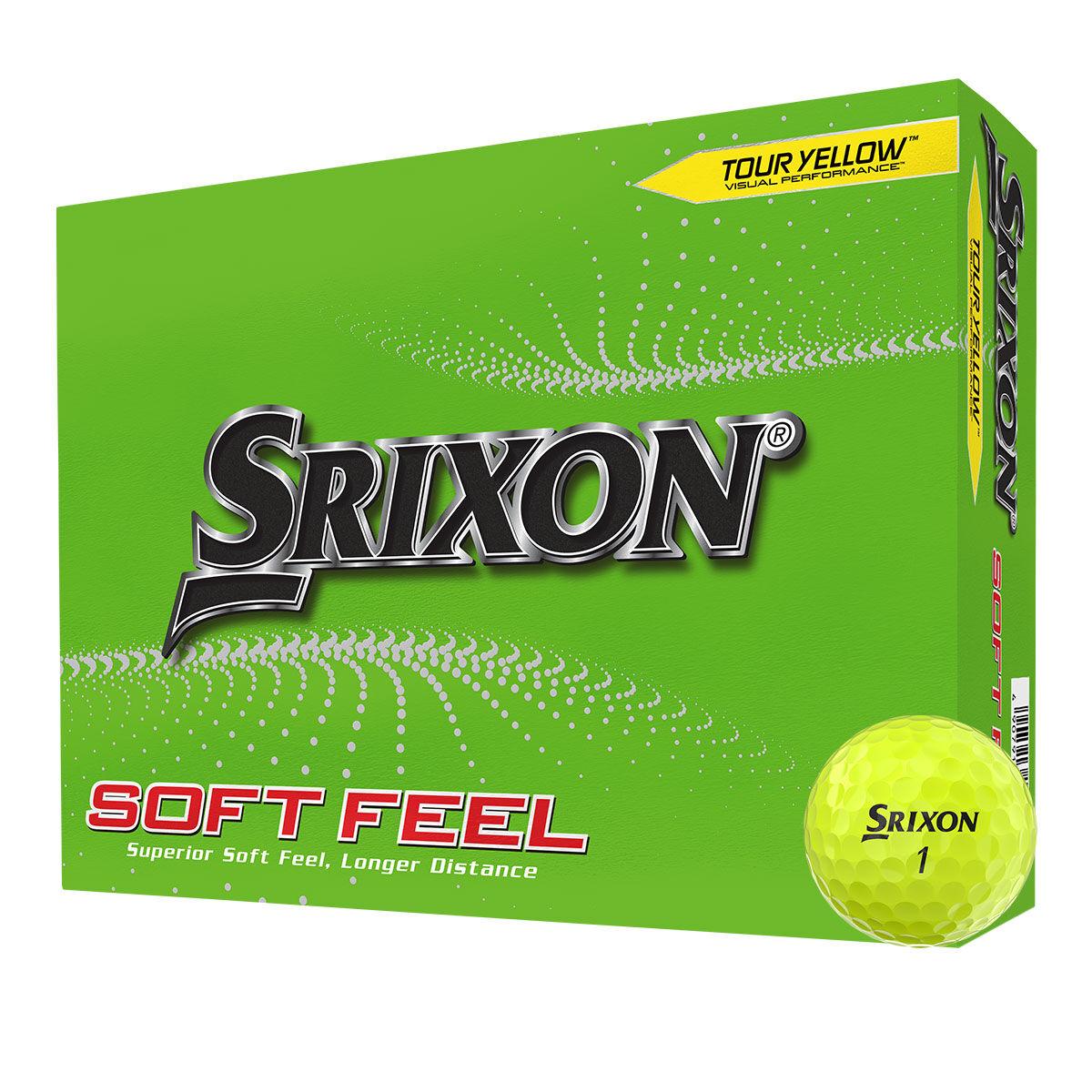 Srixon Yellow Comfortable Soft Feel 12 Golf Ball Pack | American Golf, One Size von Srixon