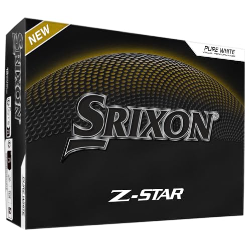 Srixon Z-Star 9 – Hochleistungs-Golfball | Extreme Reichweite & Spin | FastLayer DG Core 2.0 Kern | Spin Skin+ Beschichtung | Weiche Kontrolle & Haptik | Erhältlich in Weiß & Tour Gelb von Srixon