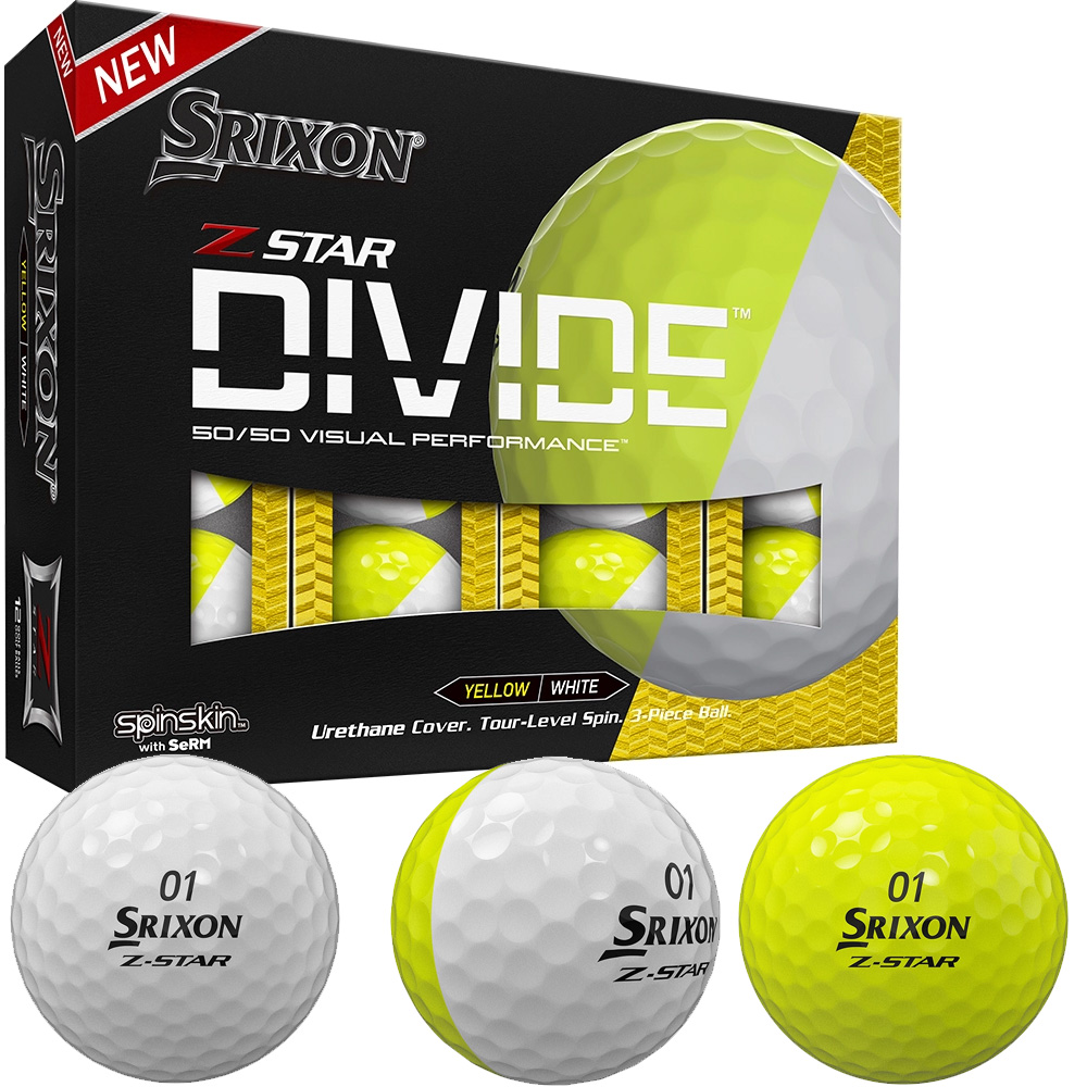 'Srixon Z Star Divide Golfball 3er weiss/gelb' 'Srixon Z Star Divide Golfball 3er weiss/gelb' von Srixon