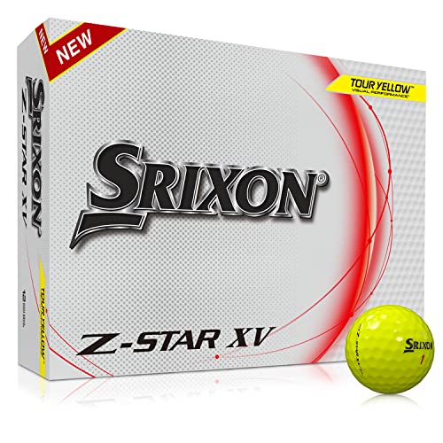 Srixon Z Star XV 8 - Premium Golfball Dutzend - Tour Level - Leistungsstark & Leistungsstark - 4 Schachteln à 3 Stück - Premium Golfzubehör & Golfgeschenke von Srixon