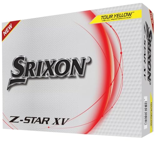 Srixon Z Star XV 8 - Premium Golfball Dutzend - Tour Level - Leistungsstark & Leistungsstark - 4 Schachteln à 3 Stück - Premium Golfzubehör & Golfgeschenke von Srixon