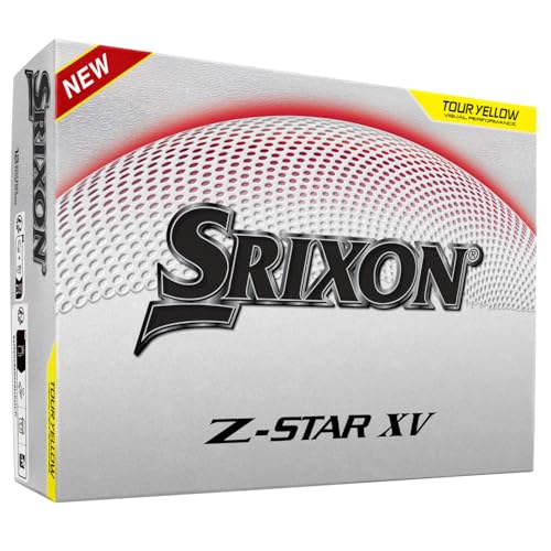 Srixon Z-Star XV – Ultra leistungsfähiger Golfball | Maximale Reichweite & optimierter Spin | FastLayer DG Core 2.0 Kern | Spin Skin+ Beschichtung | Kontrolle & Leistung | Erhältlich in Weiß & Gelb von Srixon