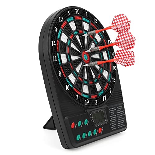 Professionelles Elektronisches Dartscheiben-Spielset, LCD-Display für Spaß mit Freunden und Familie, Kompakte Größe, Batteriebetrieben, mit Darts und Anleitung (10,2 x 7,87 x von Srliya