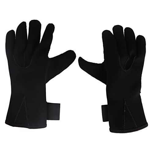 Srliya 3 Mm Tauchhandschuhe mit Elastischem Handgelenk, rutschfeste Partikel, wasserdichte Neoprenanzug-Handschuhe Zum Schnorcheln, Paddeln, (XL) von Srliya