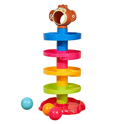 Srliya Baby-Ball-Drop-Spielzeug, Leuchtende Farben, Interaktive Geräusche, Verbesserung der Feinmotorik für ab 18 Monaten, ABS-Material, Größe 17 X 18 X 40,5 cm von Srliya