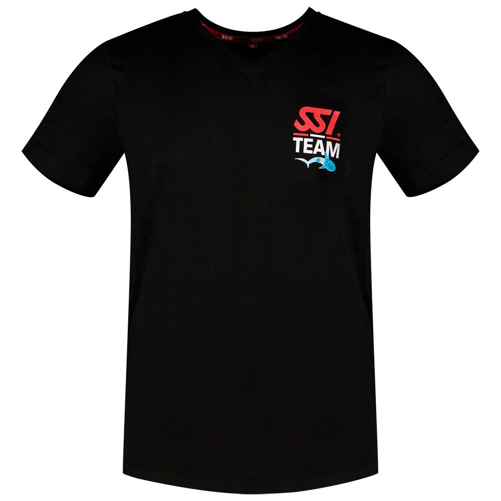 Ssi T-v Neck Waves Short Sleeve T-shirt Schwarz M Mann von Ssi
