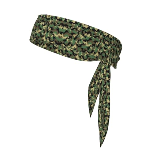 Stirnband mit Camouflage-Druck, rutschfestes Haarband von StOlmx