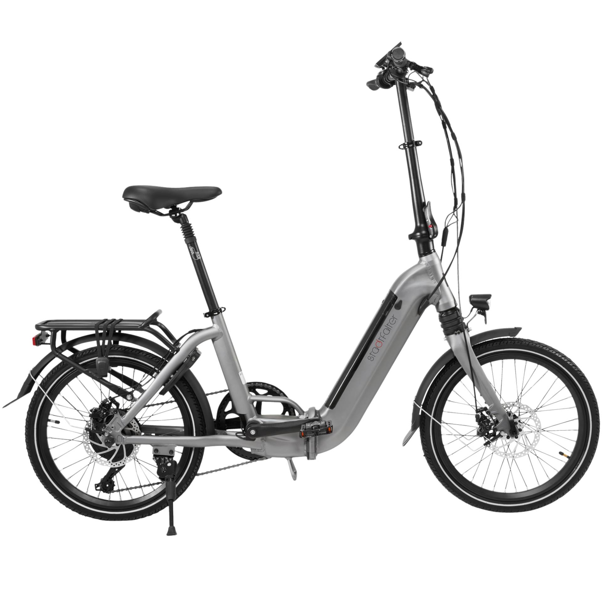 E-Bike 20 Zoll Klapprad B13 Stadtfalter 36V 14,0Ah Elektro-Klapprad Elektrofahrrad Pedelec grau E-Bike 20 Zoll Klapprad B13 Stadtfalter 36V 14,0Ah Elektro-Klapprad Elektrofahrrad Pedelec grau von Stadtfalter
