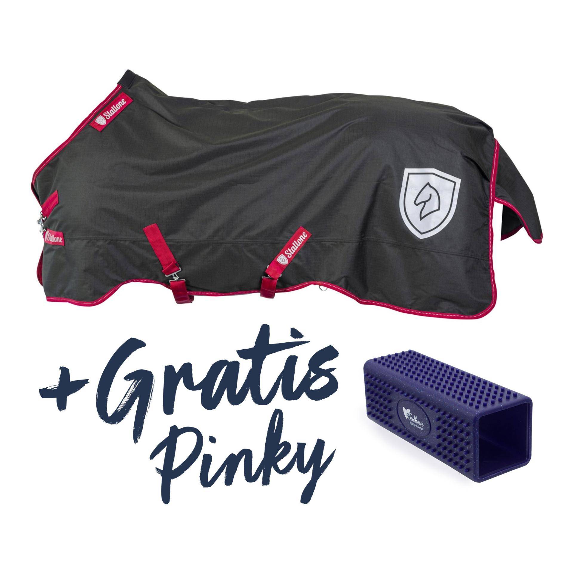 Stallone Winterdecke 300 g Outdoor Super Guard Fleece + GRATIS Pinky Grösse Pferdedecken: 115 cm von Stallone