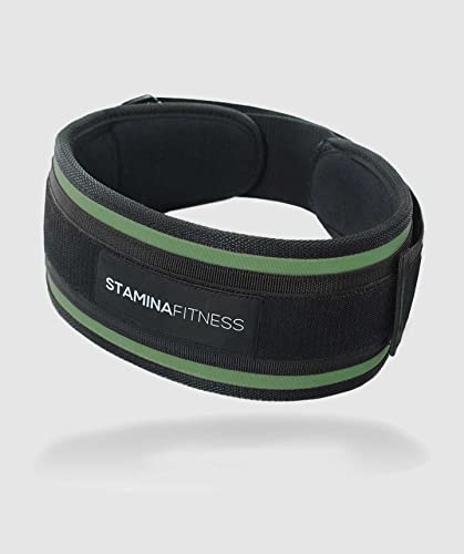 Stamina Fitness Unisex-Adult Gürtel Workout 2.0 L Cinta Nero L, schwarz/grün, L von Stamina Fitness