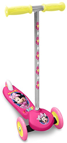 STAMP Mädchen Scooter/Steering 3 Räder-Minnie Bow tique Tretroller, PINK STAMP Mädchen Scooter/Steering 3 Räder-Minnie Bow tique Tretroller, PINK von Stamp