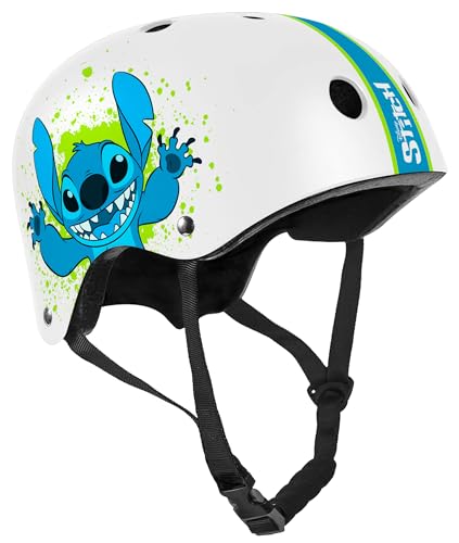 STAMP Unisex-Youth Casque Skate Stitch, White, S STAMP Unisex-Youth Casque Skate Stitch, White, S von Stamp