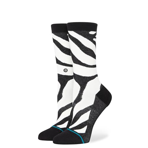 Stance Damen Ze Crew Socken, Black, S von Stance