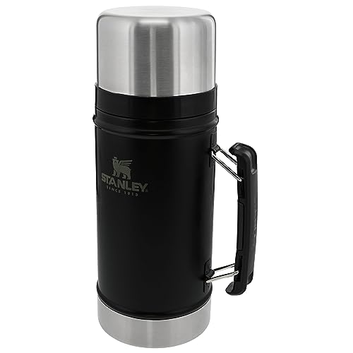 Stanley Classic Legendary Thermobehälter Für Essen 940 ml - Hält 20 Stunden Heiß Oder 24 Stunden Kalt - Edelstahl Warmhaltebehälter - BPA-Frei - Spülmaschinenfest - Matte Black Stanley Classic Legendary Thermobehälter Für Essen 940 ml - Hält 20 Stunden Heiß Oder 24 Stunden Kalt - Edelstahl Warmhaltebehälter - BPA-Frei - Spülmaschinenfest - Matte Black von STANLEY