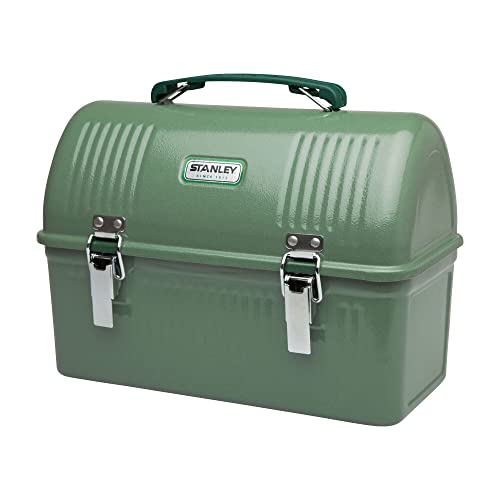 Stanley Classic Lunch Box 9.5L - Lunchbox aus Edelstahl mit Griff - BPA Frei Food-Behälter - Platz für Thermosflasche oder Reisebecher - Hammertone Green Stanley Classic Lunch Box 9.5L - Lunchbox aus Edelstahl mit Griff - BPA Frei Food-Behälter - Platz für Thermosflasche oder Reisebecher - Hammertone Green von STANLEY