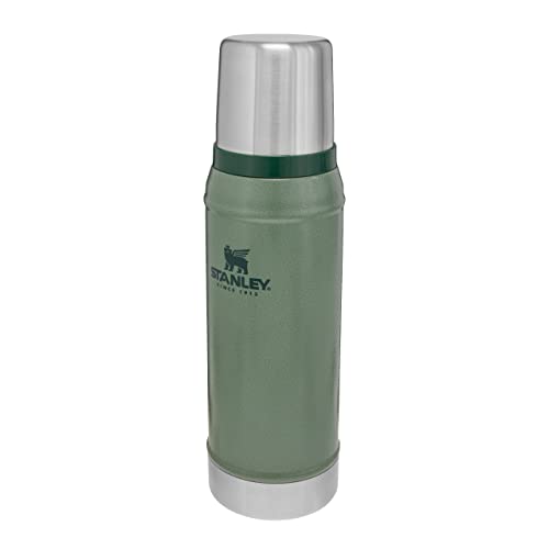 Stanley Classic Legendary Thermosflasche 750 ml - Thermos Hält 20 Stunden Heiß oder Kalt - Edelstahl Thermoskanne - BPA-Frei - Spülmaschinenfest - Hammertone Green von STANLEY