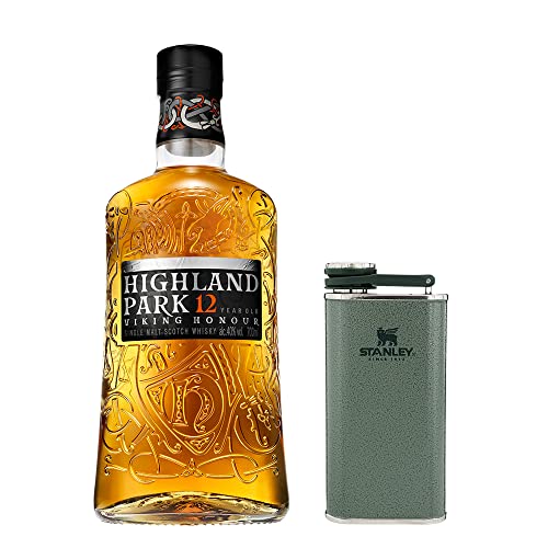 Stanley Classic Wide Mouth Flask 236 ml / 8OZ Hammertone Green - BPA-frei + Park 12 Jahre Viking Honour Single Malt Scotch Whisky – vollmundiger, rauchiger Geschmack, der Whisky mit der Wikinger-Seele Stanley Classic Wide Mouth Flask 236 ml / 8OZ Hammertone Green - BPA-frei + Park 12 Jahre Viking Honour Single Malt Scotch Whisky – vollmundiger, rauchiger Geschmack, der Whisky mit der Wikinger-Seele von STANLEY