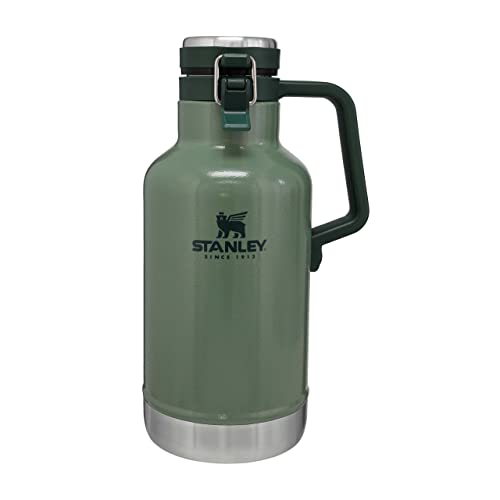 Stanley Classic Easy-Pour Growler Thermoskanne 1.9 Liter - Hält Bier 24 Stunden Kalt & Frisch - Edelstahl Thermosflasche - Auslaufsicher - Spülmaschinenfest - Hammertone Green Stanley Classic Easy-Pour Growler Thermoskanne 1.9 Liter - Hält Bier 24 Stunden Kalt & Frisch - Edelstahl Thermosflasche - Auslaufsicher - Spülmaschinenfest - Hammertone Green von STANLEY