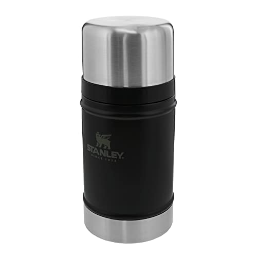 Stanley Classic Legendary Thermobehälter Für Essen 709 ml - Hält 15 Stunden Heiß Oder 18 Stunden Kalt - Edelstahl Warmhaltebehälter - BPA-Frei - Spülmaschinenfest - Matte Black Stanley Classic Legendary Thermobehälter Für Essen 709 ml - Hält 15 Stunden Heiß Oder 18 Stunden Kalt - Edelstahl Warmhaltebehälter - BPA-Frei - Spülmaschinenfest - Matte Black von STANLEY