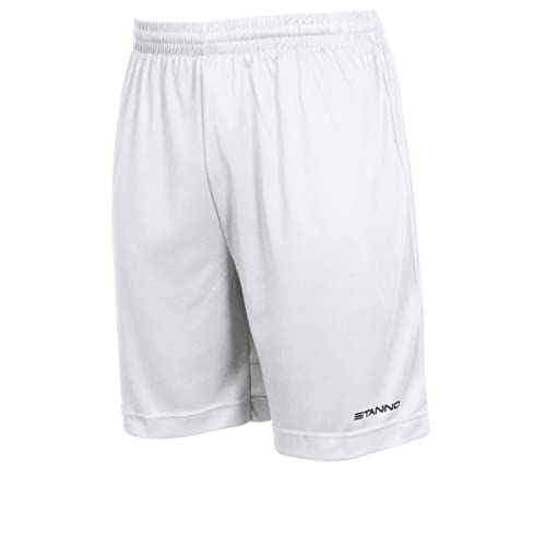 Stanno Field Shorts | Kurze Sporthose für Damen und Herren (größe L, weiß, Regular fit) von Stanno