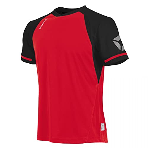 Stanno Liga Trikot Kurzarm | Sportshirt für Damen und Herren (größe M, rot, Slim fit) von Stanno