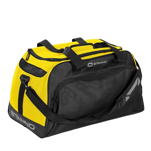 Stanno Sportbag - Merano - Fitness Tasche - Großer Sporttasche und Verstellbarer Schultergurt - Fussballtasche Herren/Damen - Trainingstasche - Gelb - Größe One size Stanno Sportbag - Merano - Fitness Tasche - Großer Sporttasche und Verstellbarer Schultergurt - Fussballtasche Herren/Damen - Trainingstasche - Gelb - Größe One size von Stanno