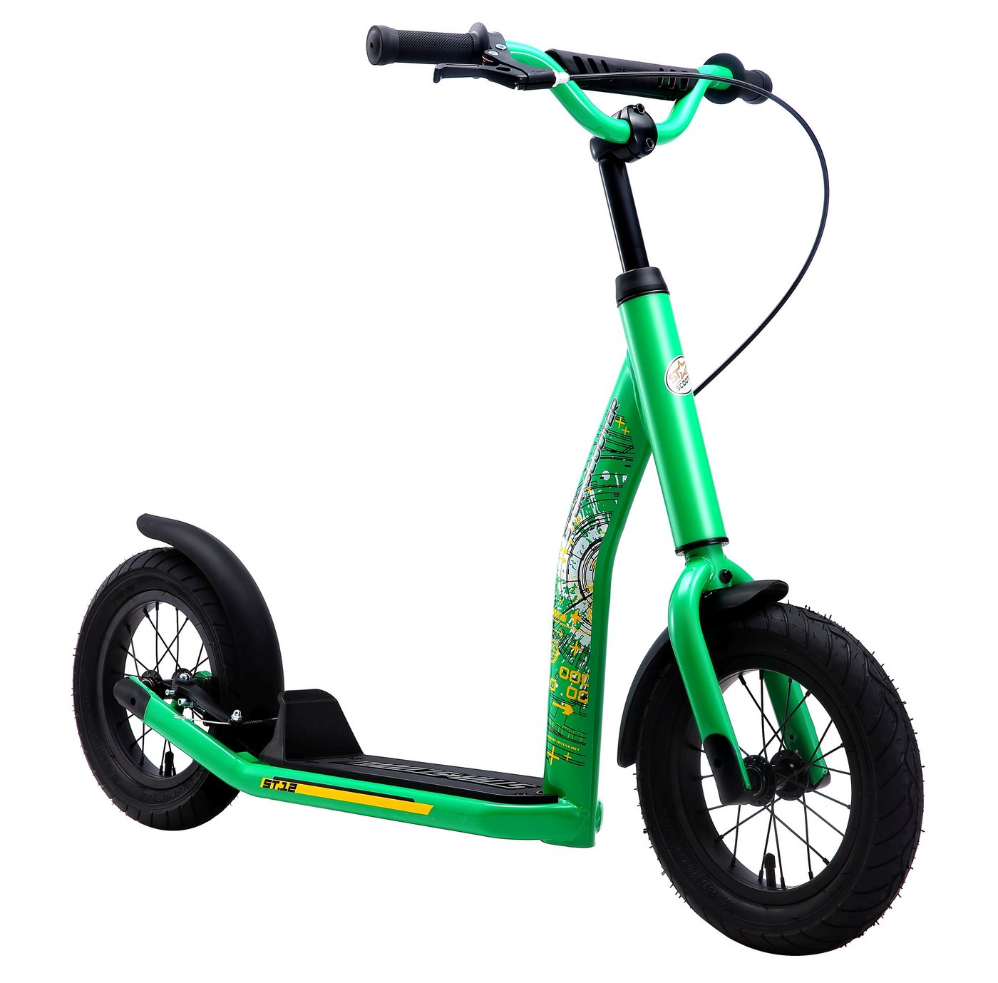 Star-Scooter Cityroller 12 Zoll, ab 8 Jahre, Kinder City Roller ab 124 cm, Jungen, Mädchen, Höhenverstellbar, Seitenständer Star-Scooter Cityroller 12 Zoll, ab 8 Jahre, Kinder City Roller ab 124 cm, Jungen, Mädchen, Höhenverstellbar, Seitenständer von Star-Scooter