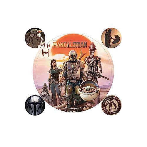 Star Wars Aufkleber-Set The Mandalorian Legacy Vinyl 10 x 12,5 cm, mehrfarbig, Standard, Brotdose 3D Strong von Star Wars