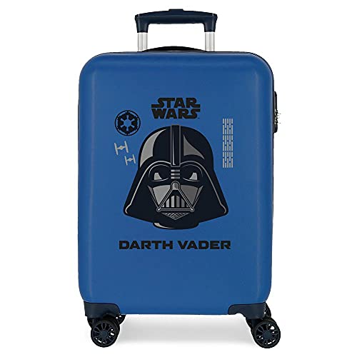 Star Wars Darth Vader Kabinentasche, blau, 38 x 55 x 20 cm, starr, ABS, seitlicher Zahlenkombinationsverschluss, 34 l, 2 kg, 4 Doppelrollen, Handgepäck. von Star Wars