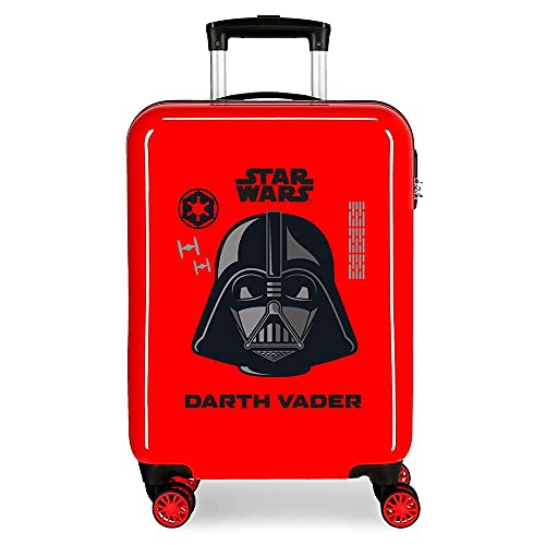 Star Wars Darth Vader Kabinentasche, rot, 38 x 55 x 20 cm, starr, ABS, seitlicher Zahlenkombinationsverschluss, 34 l, 2 kg, 4 Doppelrollen, Handgepäck. von Star Wars