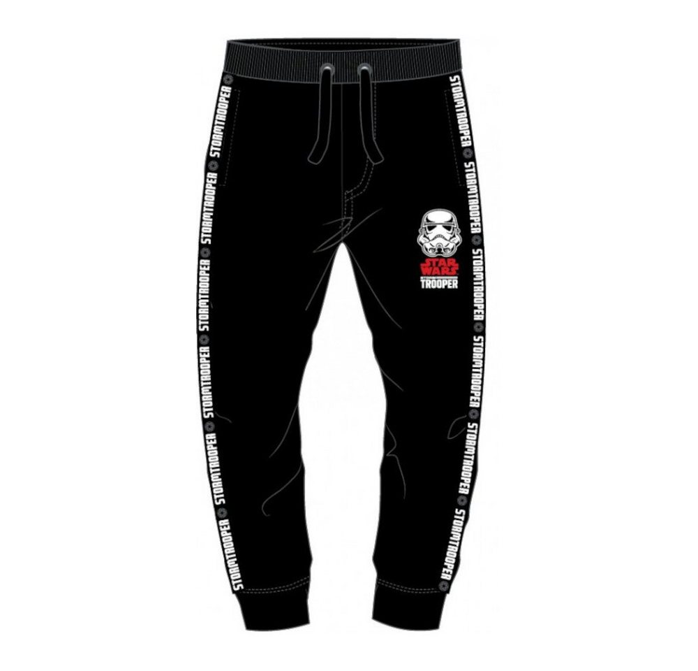 Star Wars Jogginghose Star Wars Storm Trooper Jogginghose für Jungen, Schwarz, Größen in Unifarbe, mit elastischem bund von Star Wars