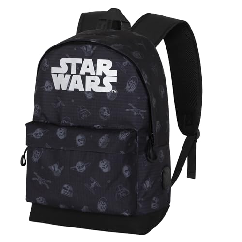 Star Wars Space-HS Silver Rucksack, Schwarz, 30 x 41 cm, Kapazität 22 L von Star Wars