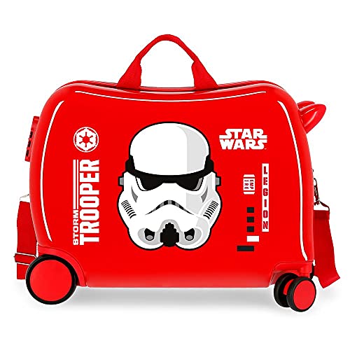 Star Wars Storm Kinderkoffer, rot, 50 x 38 x 20 cm, starr, ABS, seitlicher Zahlenkombinationsverschluss, 34 l, 1,8 kg, 4 Räder, Handgepäck. Star Wars Storm Kinderkoffer, rot, 50 x 38 x 20 cm, starr, ABS, seitlicher Zahlenkombinationsverschluss, 34 l, 1,8 kg, 4 Räder, Handgepäck. von Star Wars