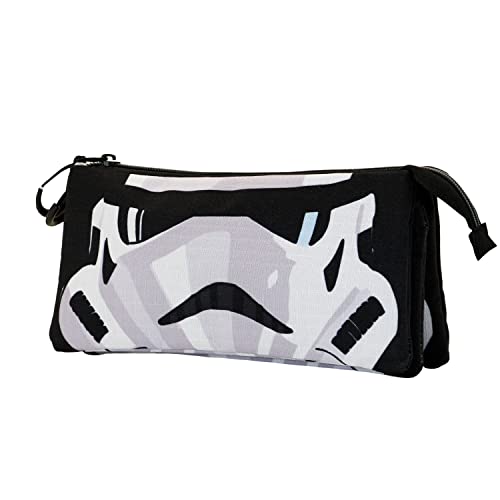 Star Wars Trooper-ECO Dreifach Federmäppchen, Schwarz, 23 x 11 cm Star Wars Trooper-ECO Dreifach Federmäppchen, Schwarz, 23 x 11 cm von Star Wars