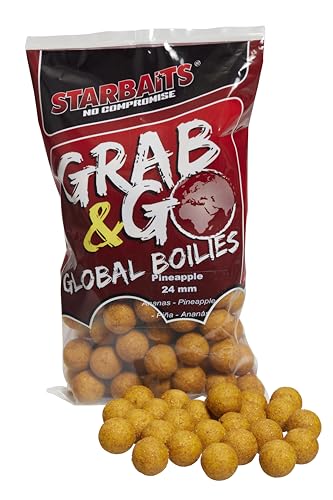 Starbaits Bouillettes Grab And Go Global Boilies Ananas, 1 kg, 24 mm, 17159 von Starbaits