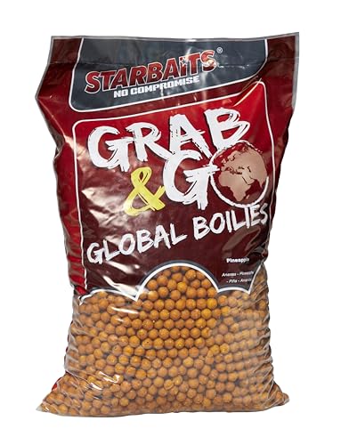 Starbaits Bouillettes Grab And Go Global Boilies Ananas – 10 kg – D.14 mm – 16831 von Starbaits