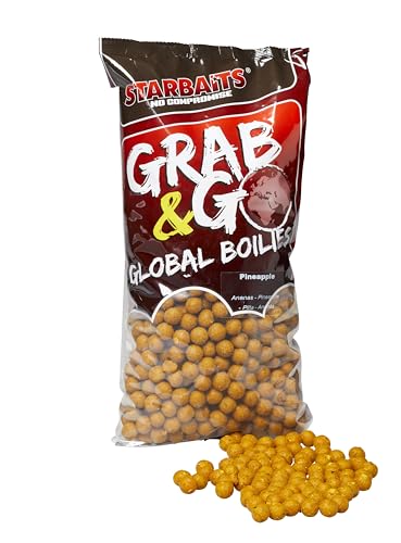 Starbaits Bouillettes Grab And Go Global Boilies Ananas – 2,5 kg – D.14 mm – 16821 von Starbaits