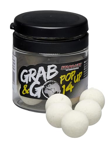 Starbaits Bouillettes Grab and Go Global Pop Up Knoblauch – 20 g – D.14 mm – Blanc – 16840 von Starbaits