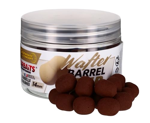 Starbaits Bouillettes Performance Concept 44444 Hold Up Wafter Barrel, 50 g, 14 mm, Marron von Starbaits